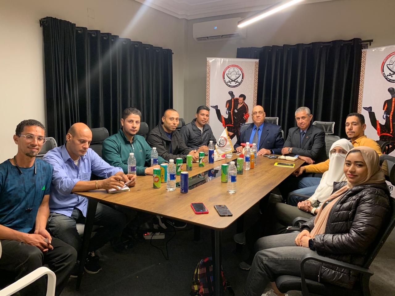 القلموني يجتمع بقيادات الاتحاد العربي لتهنئة الفائزين وبحث الخطة المستقبلية لقوة الرمي