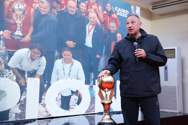 الخطيب: اللقب الإفريقي لسيدات السلة دافع قوي للاستمرار على القمة ورفع اسم مصر