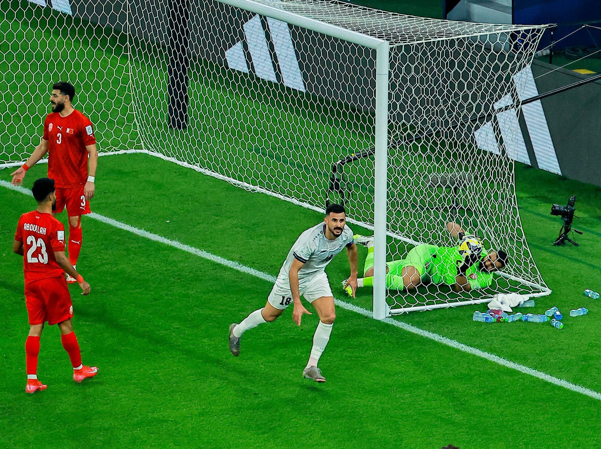 شاهد أهداف مباراة العراق والبحرين في كأس العرب قطر 2025