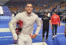 محمد عامر يفوز ببرونزية سلاح السيف ببطولة العالم بهونج كونج