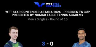 عمر عصر يودع منافسات سلسلة WTT العالمية بعد الخسارة أمام الفرنسي فلافين كوتون